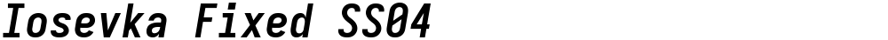 Iosevka Fixed SS04
