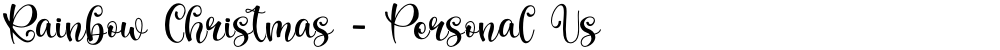 Rainbow Christmas - Personal Us
