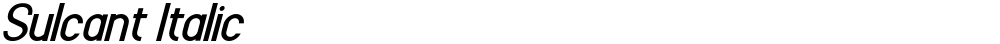 Sulcant Italic