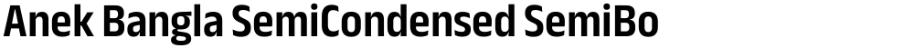 Anek Bangla SemiCondensed SemiBold