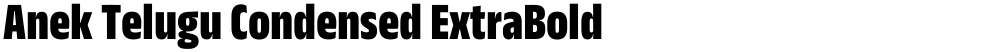 Anek Telugu Condensed ExtraBold
