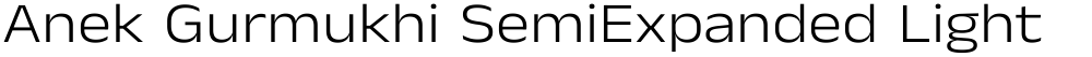 Anek Gurmukhi SemiExpanded Light