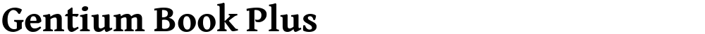 Gentium Book Plus