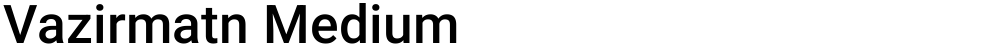 Vazirmatn Medium