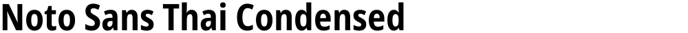 Noto Sans Thai Condensed