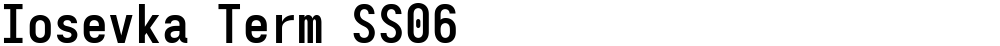 Iosevka Term SS06