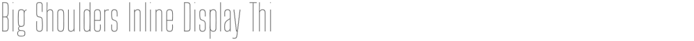 Big Shoulders Inline Display Thin