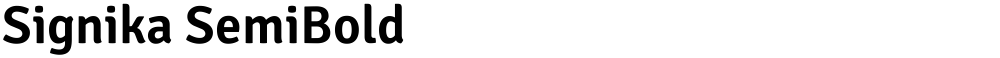 Signika SemiBold