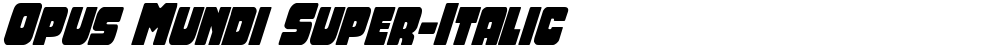 Opus Mundi Super-Italic