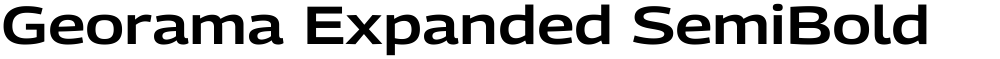 Georama Expanded SemiBold