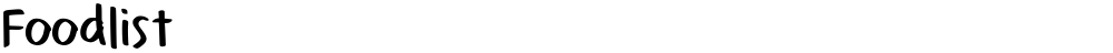 Foodlist