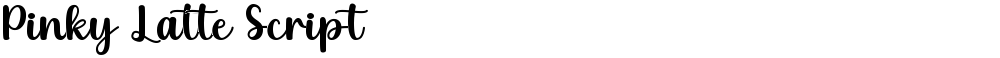 Pinky Latte Script