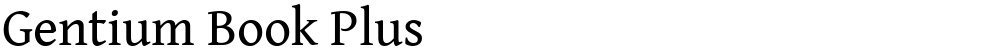 Gentium Book Plus