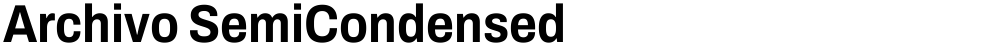 Archivo SemiCondensed