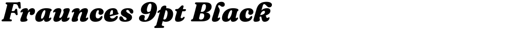 Fraunces 9pt Black