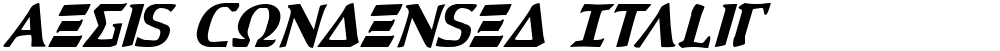 Aegis Condensed Italic