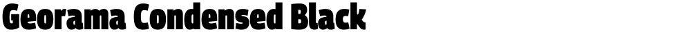 Georama Condensed Black