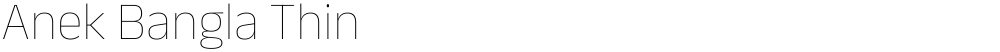 Anek Bangla Thin