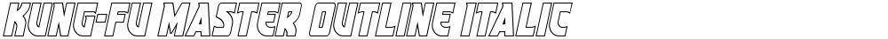 Kung-Fu Master Outline Italic