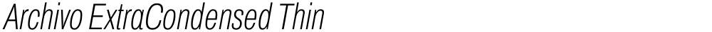 Archivo ExtraCondensed Thin