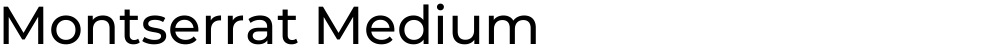 Montserrat Medium