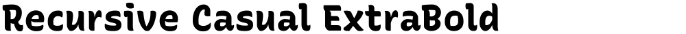 Recursive Casual ExtraBold