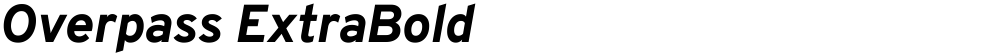 Overpass ExtraBold
