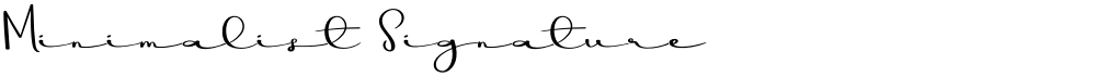 Minimalist Signature