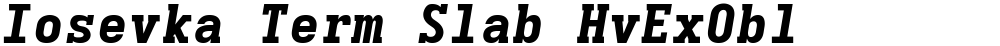 Iosevka Term Slab HvExObl