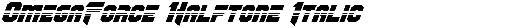 OmegaForce Halftone Italic
