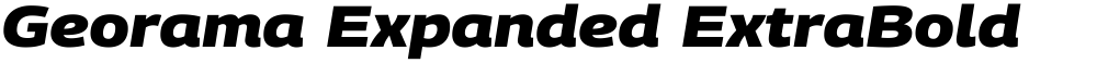 Georama Expanded ExtraBold