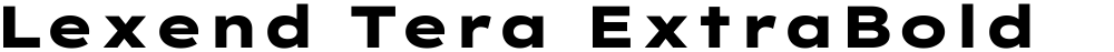 Lexend Tera ExtraBold