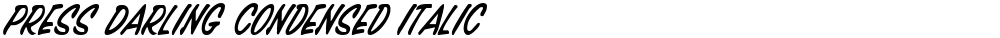 Press Darling Condensed Italic