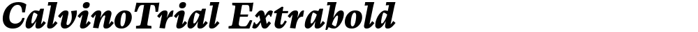 CalvinoTrial Extrabold