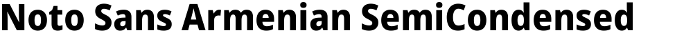 Noto Sans Armenian SemiCondensed ExtraBold