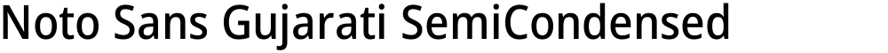 Noto Sans Gujarati SemiCondensed Medium