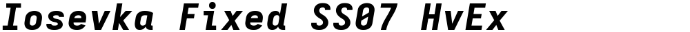 Iosevka Fixed SS07 HvEx