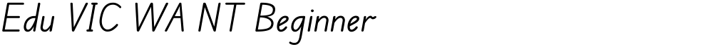 Edu VIC WA NT Beginner