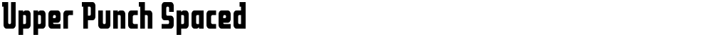 Upper Punch Spaced