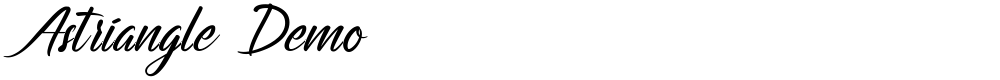 Astriangle Demo