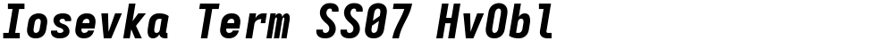 Iosevka Term SS07 HvObl