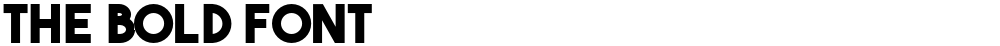 The Bold Font