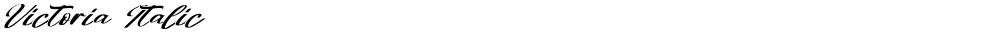 Victoria Italic
