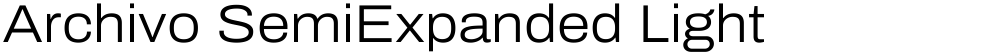 Archivo SemiExpanded Light