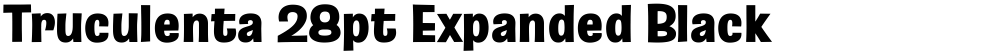 Truculenta 28pt Expanded Black