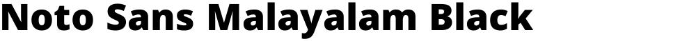 Noto Sans Malayalam Black