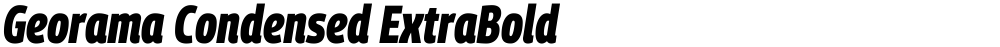 Georama Condensed ExtraBold