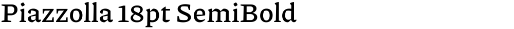 Piazzolla 18pt SemiBold