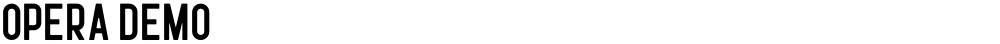 Opera Demo