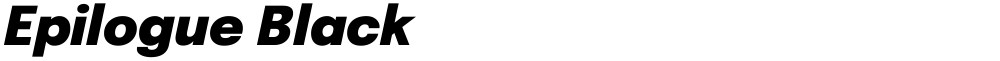 Epilogue Black
